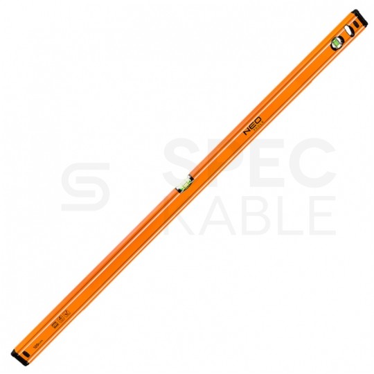 Poziomica aluminiowa 120cm (2 libelle) pomarańczowa NEO 71-065