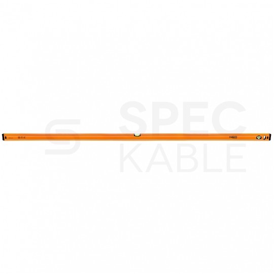 Poziomica aluminiowa 200cm (2 libelle) pomarańczowa NEO 71-067