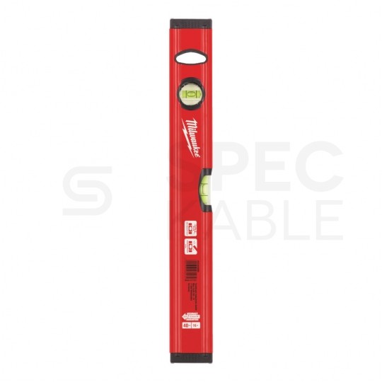 Poziomica aluminiowa SLIM 40cm (2 libelle) czerwona MILWAUKEE