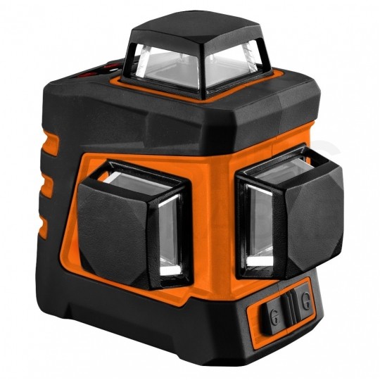 Poziomica laserowa laser krzyżowy 3D (zielony 3x360°) 20m samopoziomujący NEO 75-108 w komplecie z etui i uchwytem magnetycznym