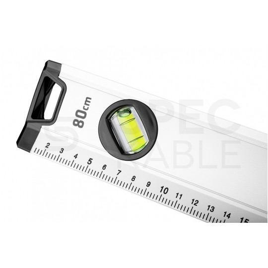 Poziomica Specjalna aluminiowa 80cm (5 libelli) do mierzenia wielu kątów NEO 71-123