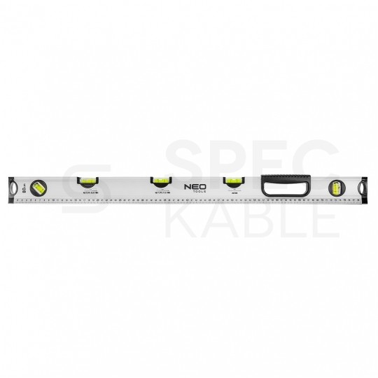 Poziomica Specjalna aluminiowa 80cm (5 libelli) do mierzenia wielu kątów NEO 71-123