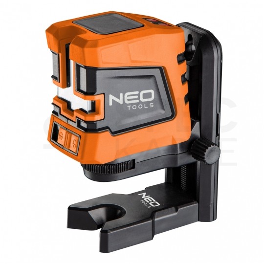 Poziomnica laserowa laser krzyżowy 15m samopoziomujący NEO 75-101 w zestawie ze statywem, etui i uchwytem magnetycznym