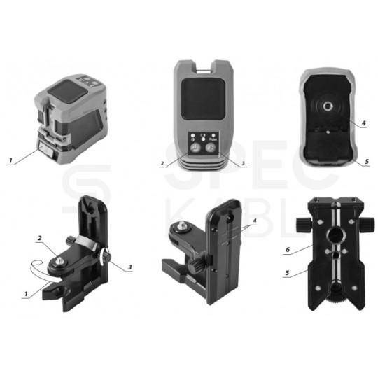 Poziomnica laserowa laser krzyżowy 15m samopoziomujący NEO 75-101 w zestawie ze statywem, etui i uchwytem magnetycznym