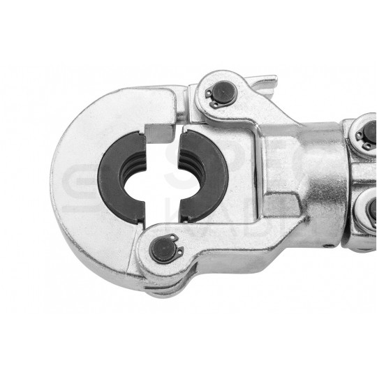 Praska do zaciskania rur, złączek PEX AL PEX z teleskopowym uchwytem 58-83cm 60kN + matryce, akcesoria w walizce NEO 02-445