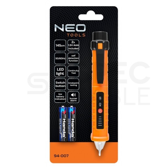 Próbnik napięcia 12-1000V z bezdotykowym detektorem NEO 94-007