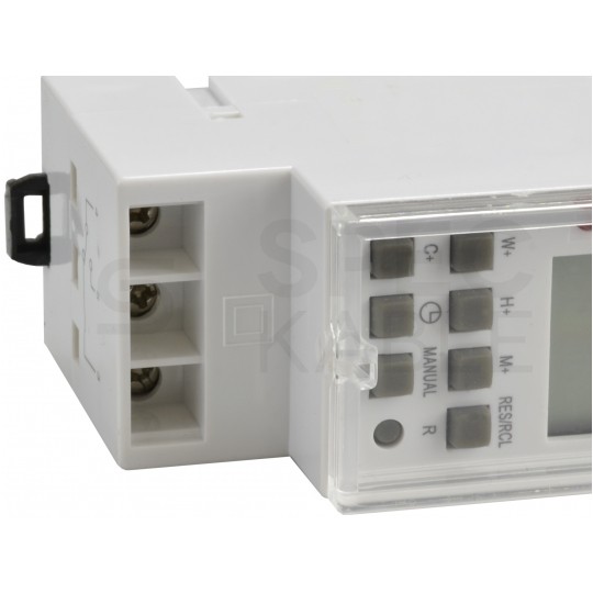 Programator czasowy wyłącznik cyfrowy TIMER na szynę TH35 SCHELINGER TSGE2