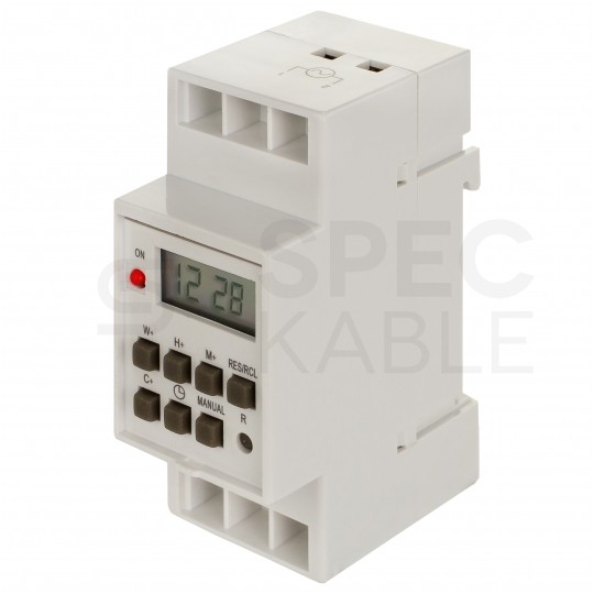 Programator czasowy wyłącznik cyfrowy TIMER na szynę TH35 SCHELINGER TSGE2