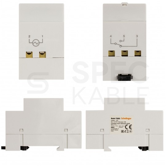 Programator czasowy wyłącznik cyfrowy TIMER na szynę TH35 SCHELINGER TSGE2