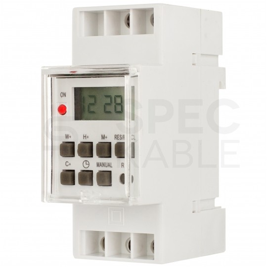 Programator czasowy wyłącznik cyfrowy TIMER na szynę TH35 SCHELINGER TSGE2