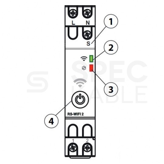 Programator czasowy wyłącznik cyfrowy TIMER Wi-Fi na szynę DIN TH35 SCHELINGER A26-RS-WIFI2