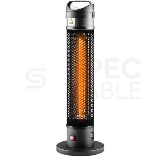 Promiennik stojący, lampa grzewcza 1000W IP44 Carbon Fiber Lamp NEO 90-035