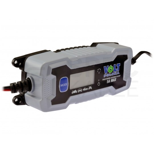 Prostownik automatyczny do akumulatorów 6V/12V 5A z wyświetlaczem LCD VOLT