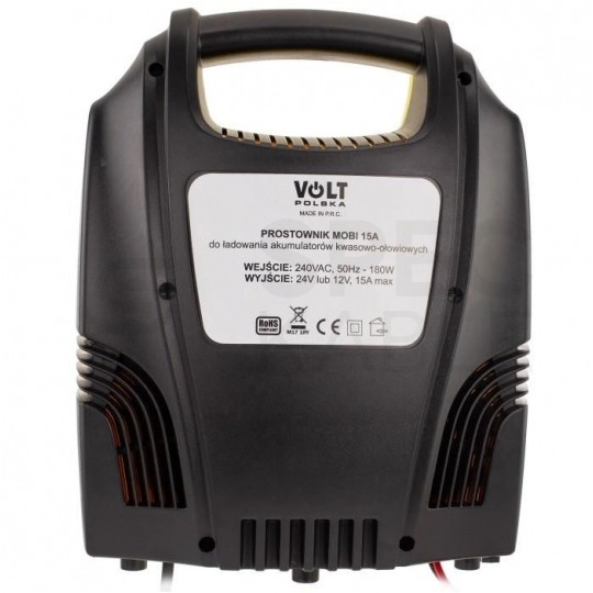 Prostownik automatyczny MOBI DUO do akumulatorów 12V/24V 15A z mikroprocesorem VOLT