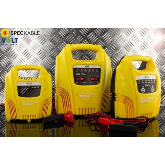 Prostownik automatyczny MOBI DUO do akumulatorów 12V/24V 15A z mikroprocesorem VOLT