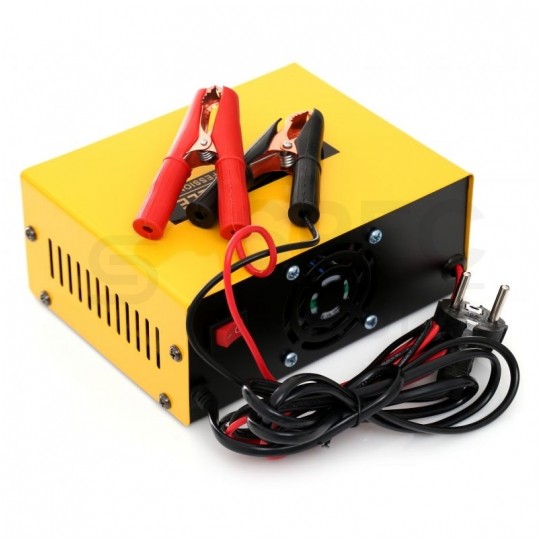 Prostownik automatyczny smart do akumulatorów 6V-24V 10A z mikroprocesorem i wyświetlaczem LCD Kraft&Dele