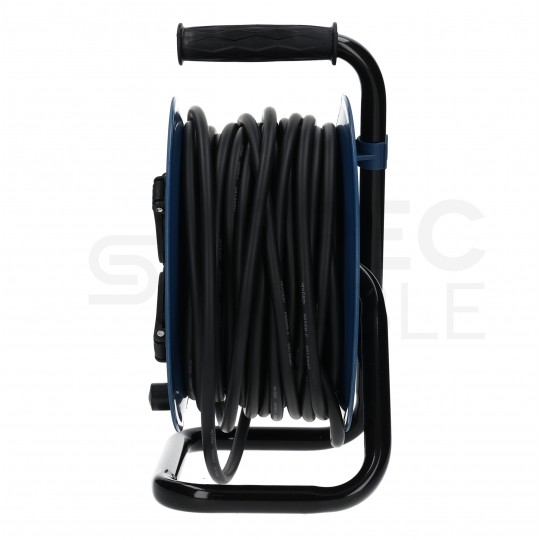 Przedłużacz budowlany zwijany na bębnie Rozgałęźnik na 4 gniazda [2P+Z] 230V IP44 na kablu OW 3x1,5mm2 25m HAND