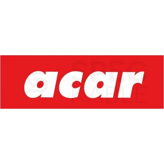 Przedłużacz elektryczny Listwa zasilająca antyprzepięciowa ACAR F5 Power na 5 gniazd [2P+Z] z wyłącznikiem Wzmocniona czarna 3m