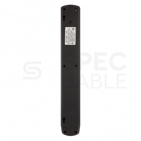 Przedłużacz elektryczny Listwa zasilająca antyprzepięciowa ARMAC R8 na 5 gniazd [2P+Z] + 3 płaskie [2P] z wyłącznikiem czarna 3m