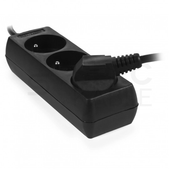 Przedłużacz elektryczny Listwa zasilająca na 3 gniazda [2P+Z] czarna 5m ECO PLASTROL