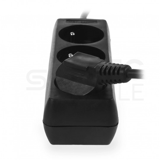 Przedłużacz elektryczny Listwa zasilająca na 3 gniazda [2P+Z] czarna 5m ECO PLASTROL