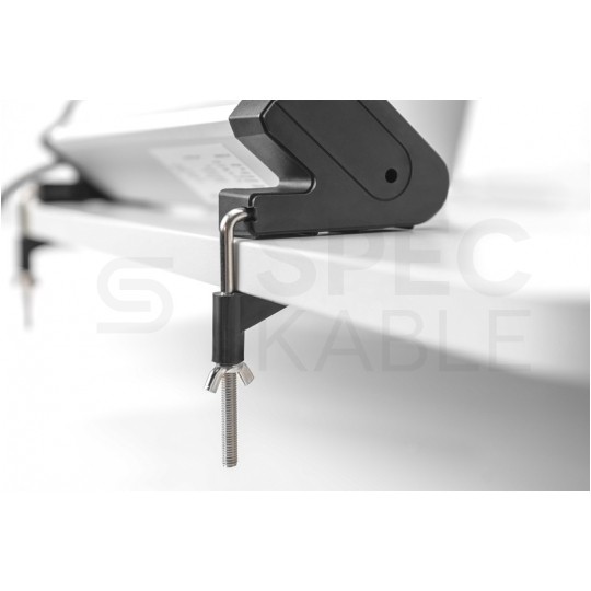 Przedłużacz elektryczny Listwa zasilająca Obrotowa na 4 gniazda [2P+Z] Schuko + 2 gniazda USB (5V 2,4A) z wyłącznikiem srebrno-czarna 1,5m DIGITUS