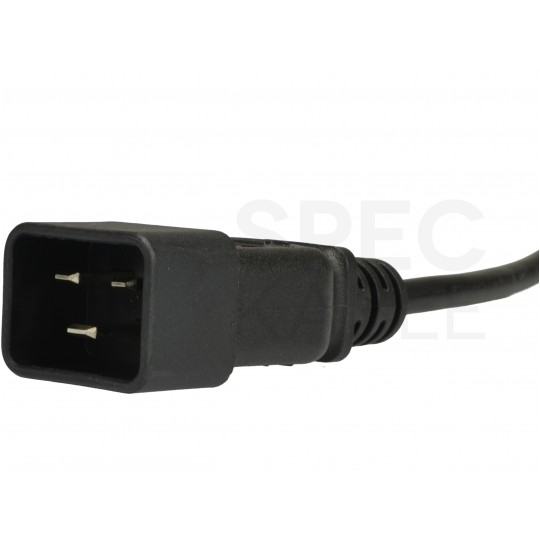 Przedłużacz serwerowy Kabel zasilający (230V 10A) do serwerów i zasilaczy UPS złącza IEC320 (C20 / C13) czarny 2m ACT
