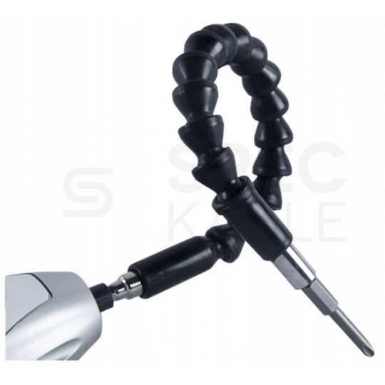 Przedłużka elastyczna do bitów 1/4" 300mm kraft&dele