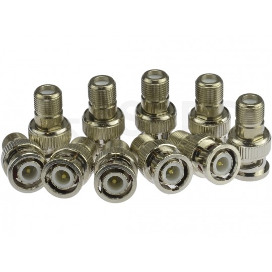 Przejście Adapter BNC (wtyk) / F (gniazdo) do łączenia kamer monitoringu CCTV