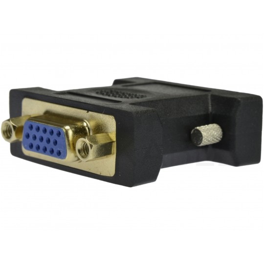 Przejście Adapter DVI / SVGA (wtyk DVI-I 24+5-pin / gniazdo D-Sub 15-pin)