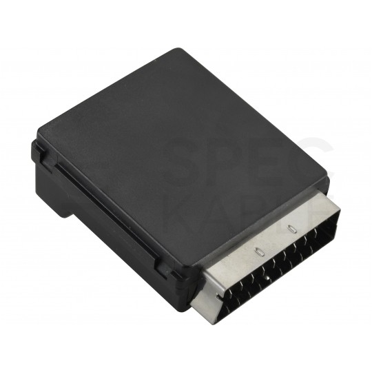 Przejście Adapter EURO SCART (wtyk 21-pin) / 3x RCA Cinch (gniazdo) + S-Video (gniazdo) + EURO SCART (gniazdo 21-pin)