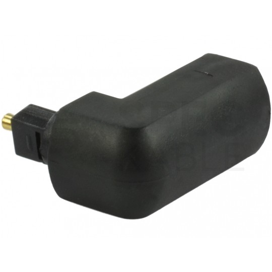 Przejście Adapter optyczny TOSLINK (wtyk / gniazdo) kątowy typu Przedłużacz