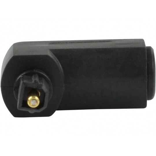 Przejście Adapter optyczny TOSLINK (wtyk / gniazdo) kątowy typu Przedłużacz