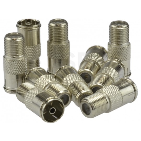 Przejście Łącznik antenowy F (gniazdo) / IEC TV (gniazdo)