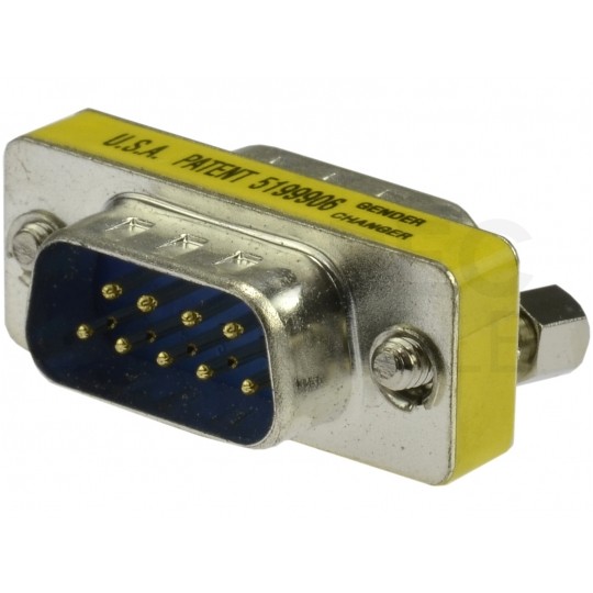 Przejście RS-232 (wtyk D-Sub 9-pin / wtyk D-Sub 9-pin) Adapter typu Łącznik