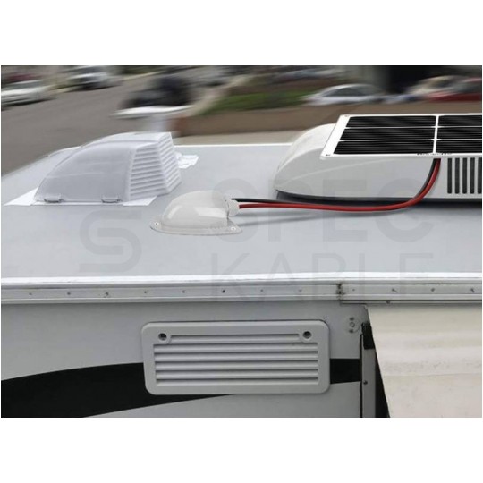 Przejściówka przelotka dachowa na Kamper do prowadzenia przewodów pod turystyczne Panele Solarne