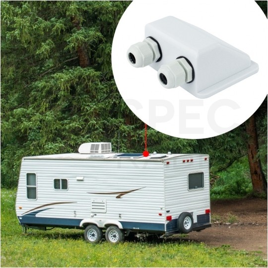 Przejściówka przelotka dachowa na Kamper do prowadzenia przewodów pod turystyczne Panele Solarne