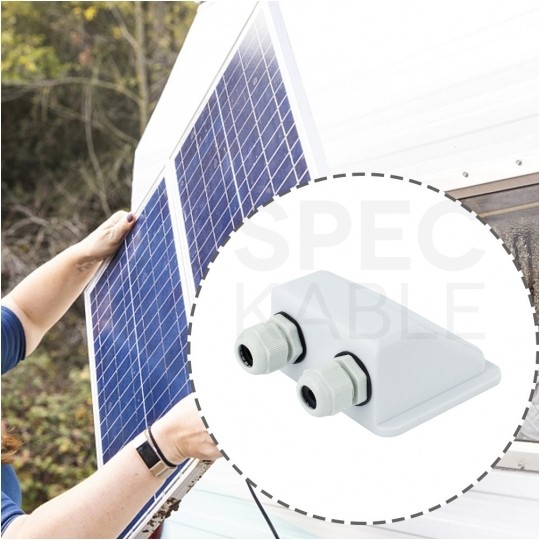 Przejściówka przelotka dachowa na Kamper do prowadzenia przewodów pod turystyczne Panele Solarne