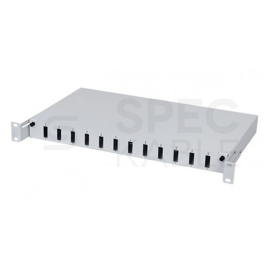 Przełącznica światłowodowa FO 12xSC duplex RACK 19" 1U wysuwalna szara PFOT