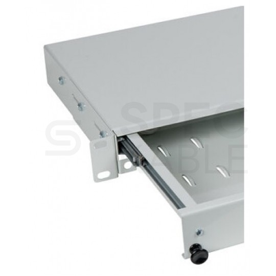 Przełącznica światłowodowa FO 12xSC duplex RACK 19" 1U wysuwalna teleskopowa szara PFOT