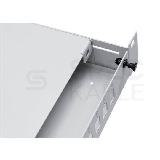 Przełącznica światłowodowa FO 12xSC duplex RACK 19" 1U wysuwana szara