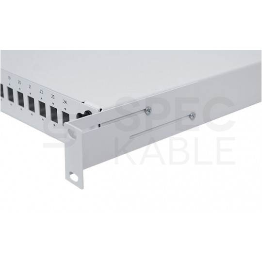 Przełącznica światłowodowa FO 12xSC duplex RACK 19" 1U wysuwana szara