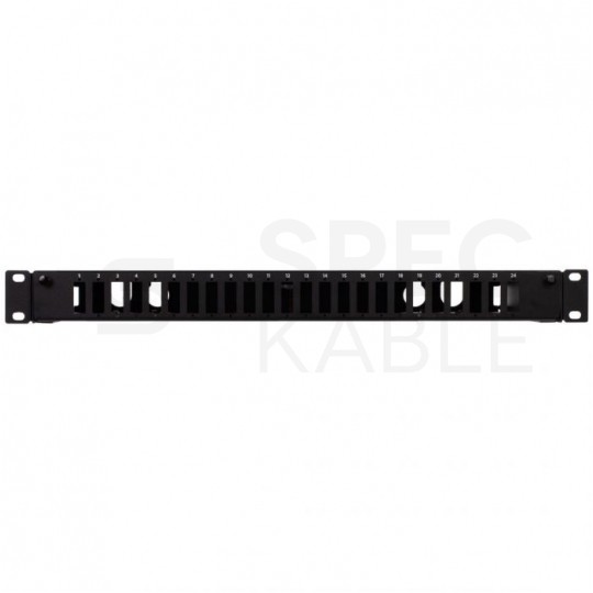 Przełącznica światłowodowa FO 24xSC duplex RACK 19" 1U wysuwana czarna