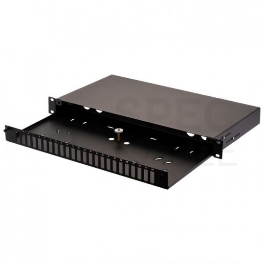 Przełącznica światłowodowa FO 24xSC duplex RACK 19" 1U wysuwana czarna