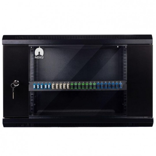 Przełącznica światłowodowa FO 24xSC duplex RACK 19" 1U wysuwana czarna