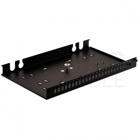 Przełącznica światłowodowa FO 24xSC simplex RACK 19" 1U wysuwana czarna