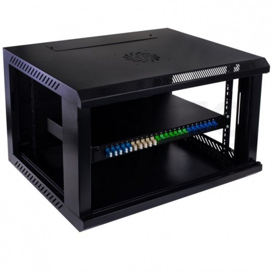 Przełącznica światłowodowa FO 24xSC simplex RACK 19" 1U wysuwana szara