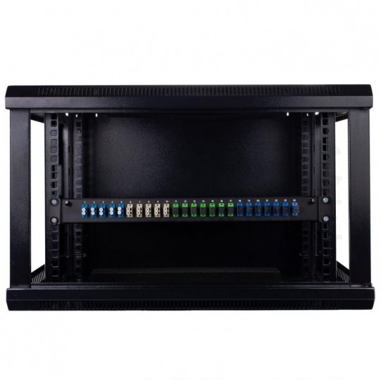 Przełącznica światłowodowa FO 24xSC simplex RACK 19" 1U wysuwana szara