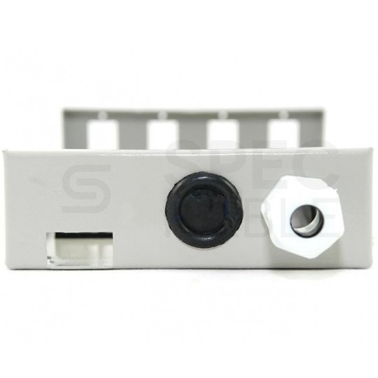 Przełącznica światłowodowa FO FTTH naścienna MINI na 4 adaptery SC simplex szara TELCOLINE