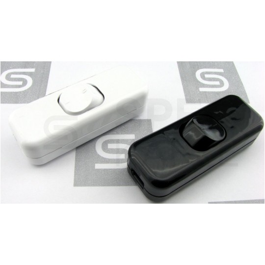 Przełącznik kołyskowy Wyłącznik przelotowy WP-20 na kabel do lampy 250V 6A biały Schneider